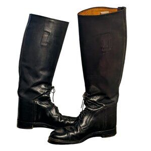 Marlborough Equestrian English Riding Boot Knee High EB196 Western Preppy US 7.5